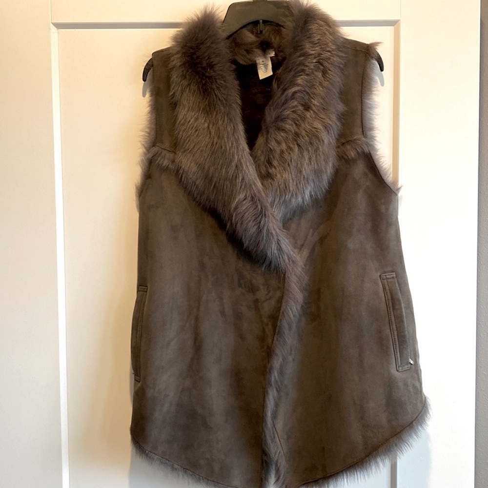 SUNDANCE Simone Shearling Vest - Sz M